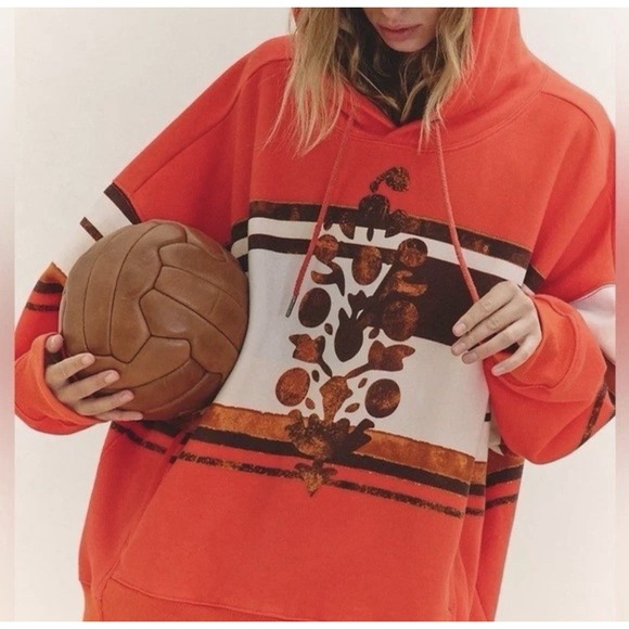 Free People Tops - Free People‎ FP Sprint To The Finish Hoodie Oversized Camper Winterber NWT Large